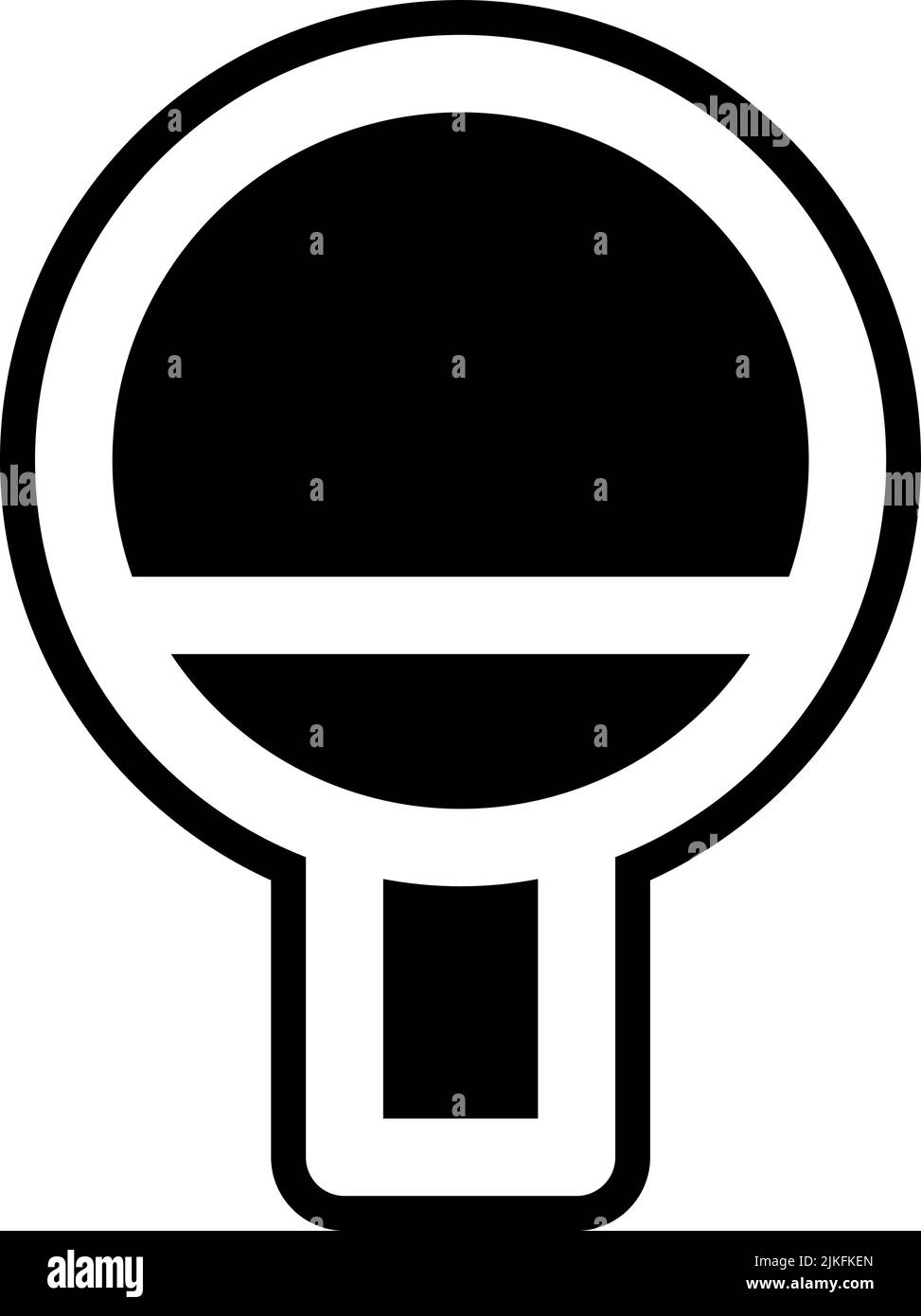 ping pong icon black vector illustration. Stock Vector