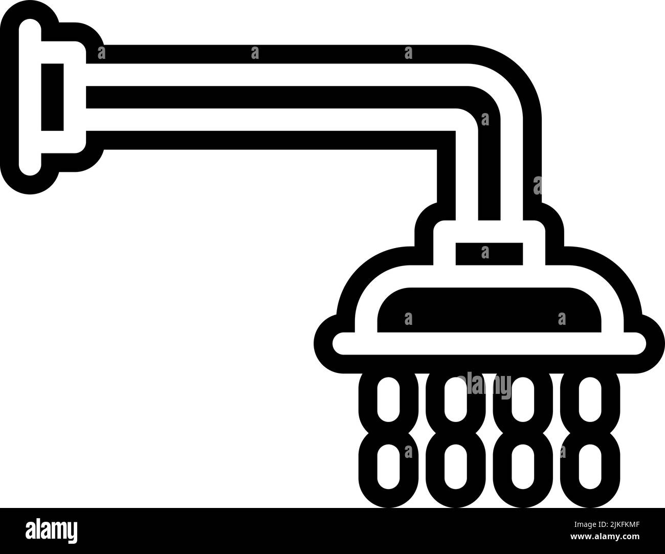 shower icon black vector illustration Stock Vector Image & Art - Alamy