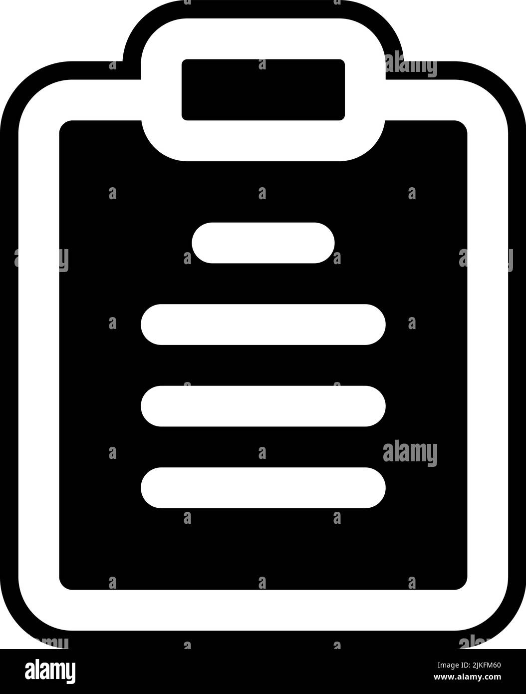 clipboard icon black vector illustration Stock Vector Image & Art Alamy