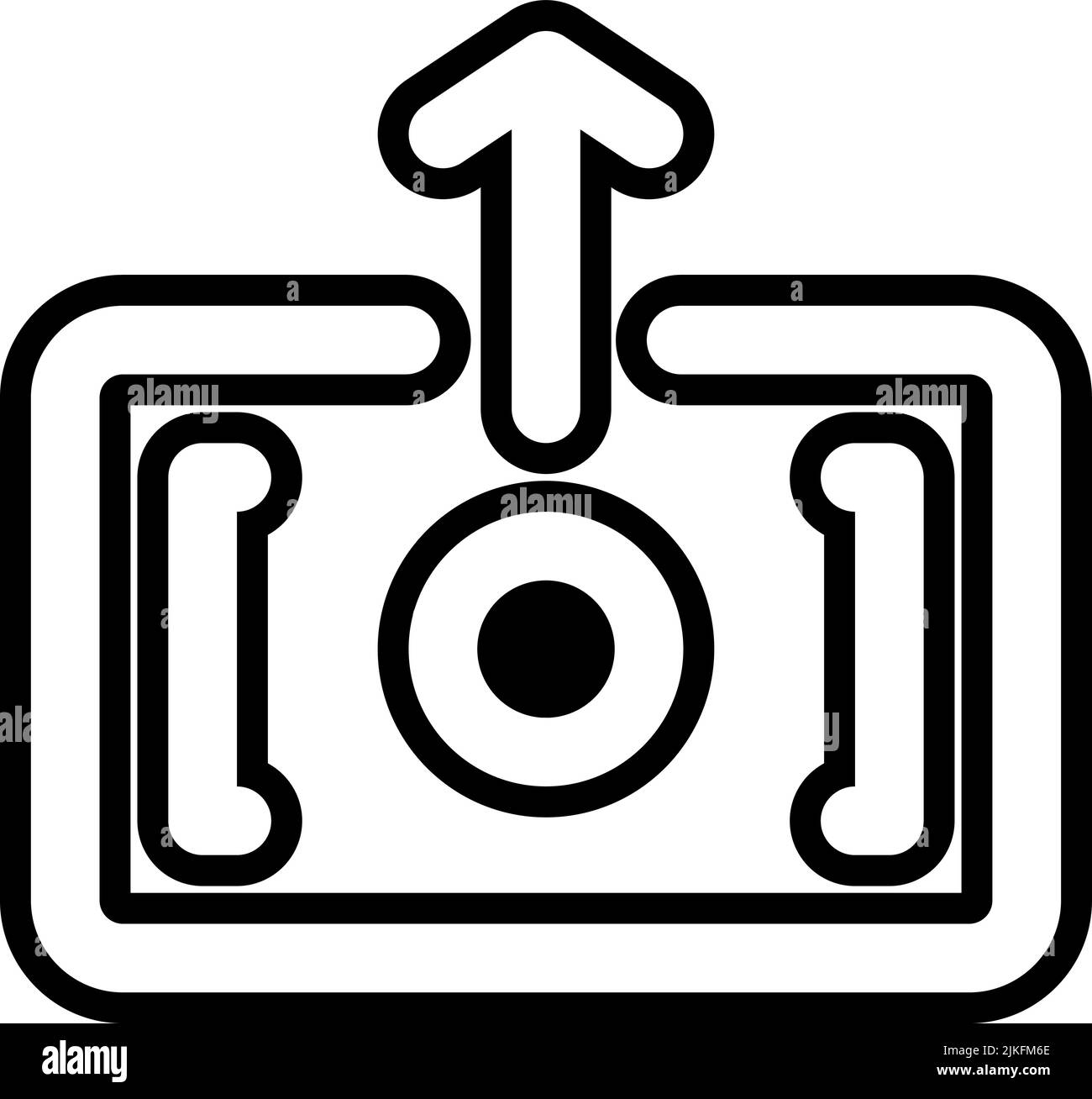increase icon black vector illustration Stock Vector Image & Art - Alamy