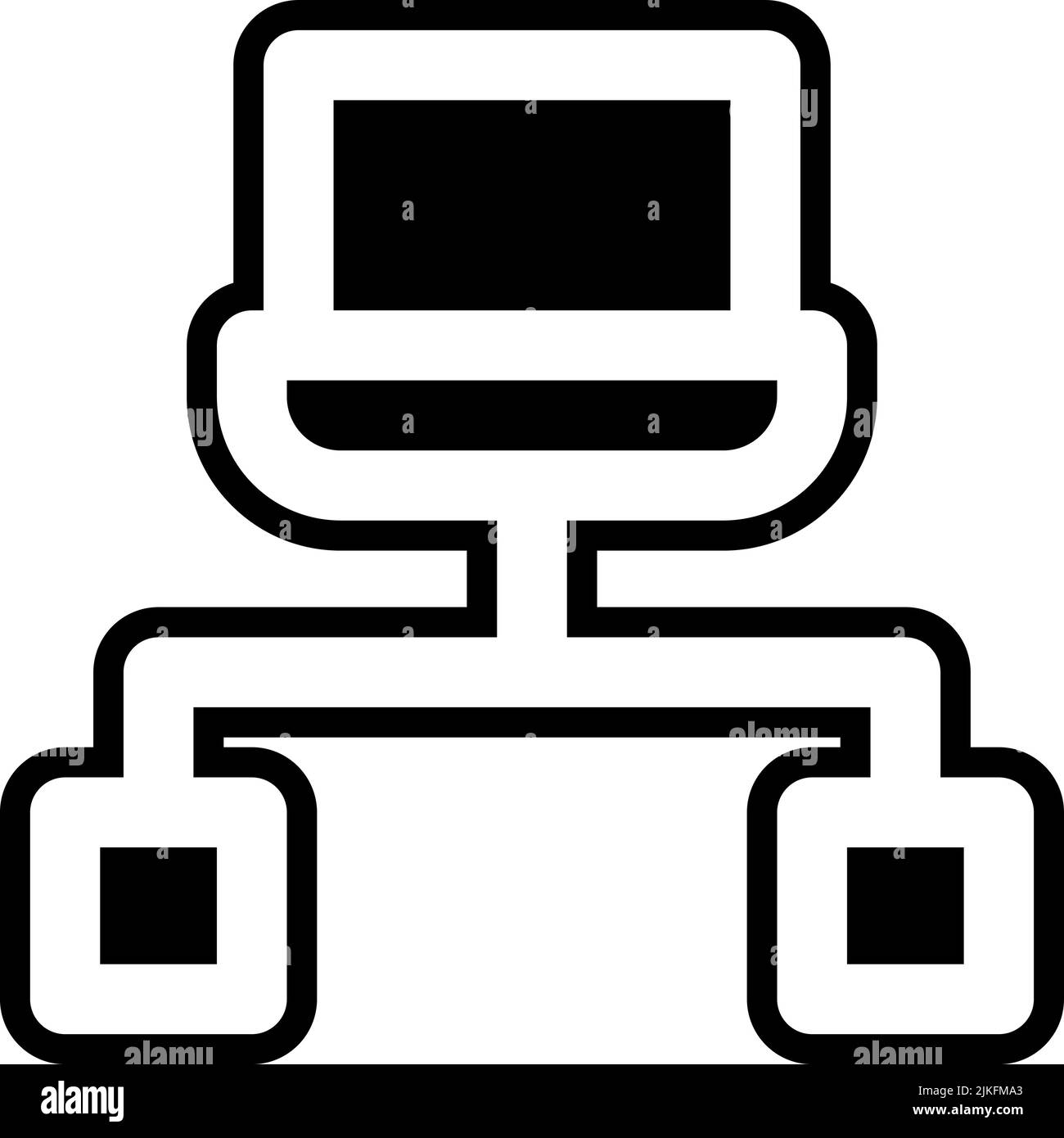 network icon black vector illustration Stock Vector Image & Art Alamy