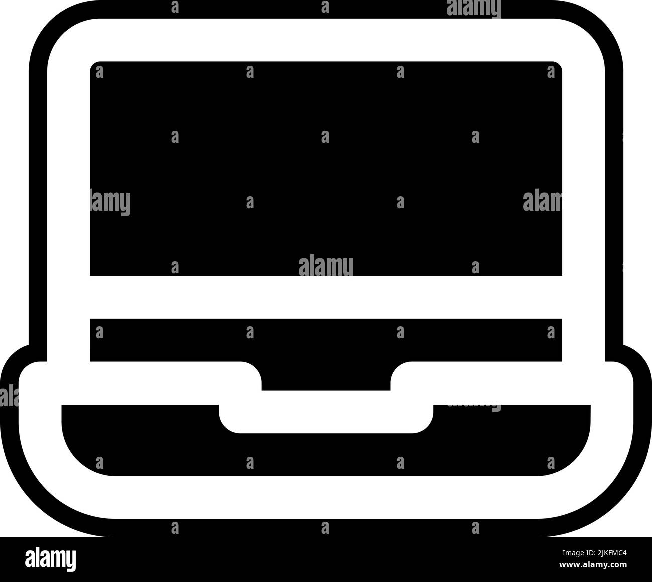 laptop icon black vector illustration Stock Vector Image & Art - Alamy