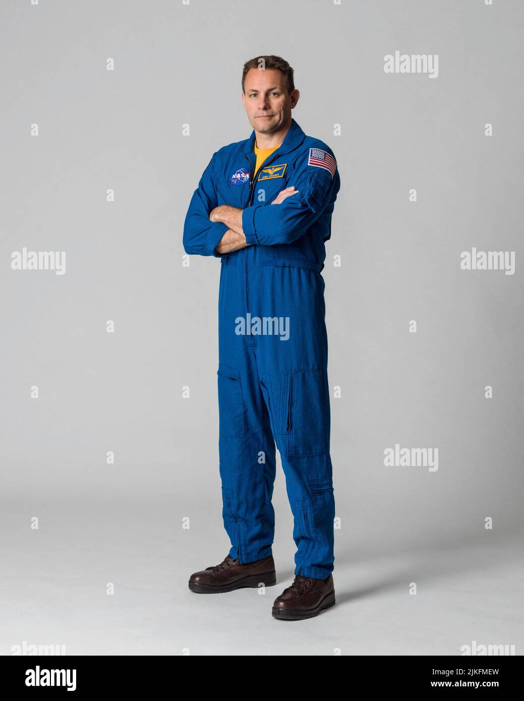 NASA Astronaut Josh Cassada poses for a portrait before his launch to the  International Space Station