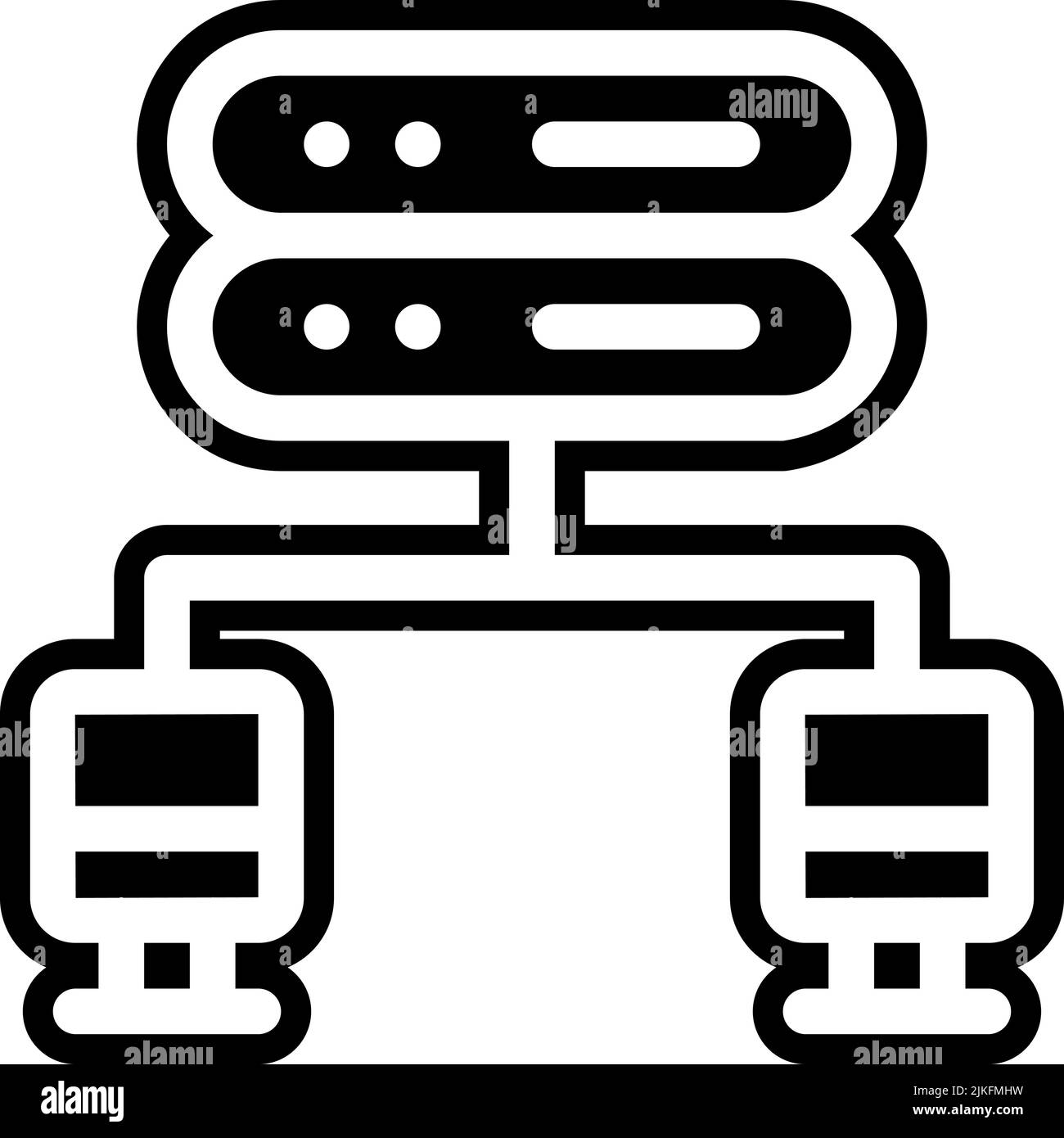 network icon black vector illustration Stock Vector Image & Art Alamy