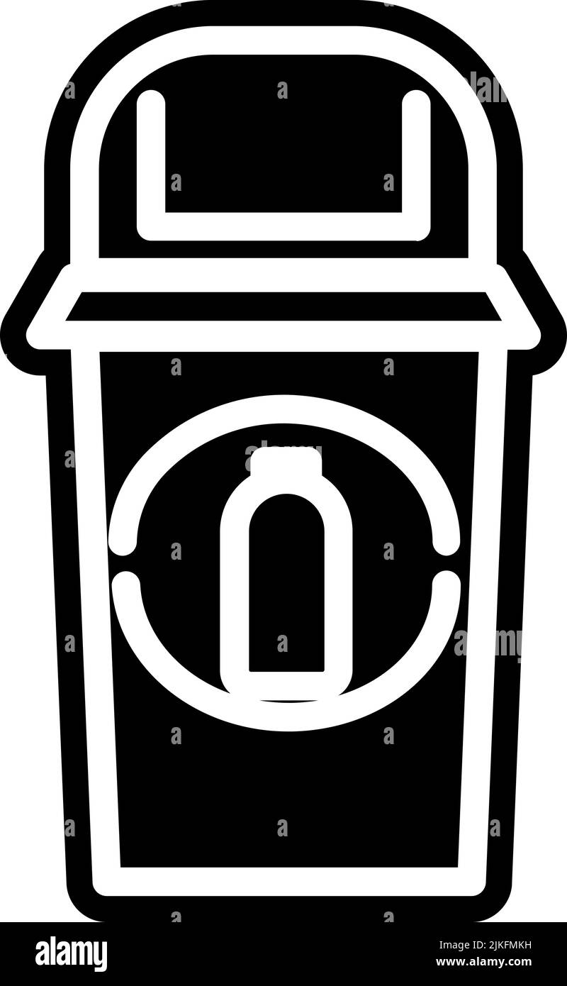 trash icon black vector illustration Stock Vector Image & Art - Alamy