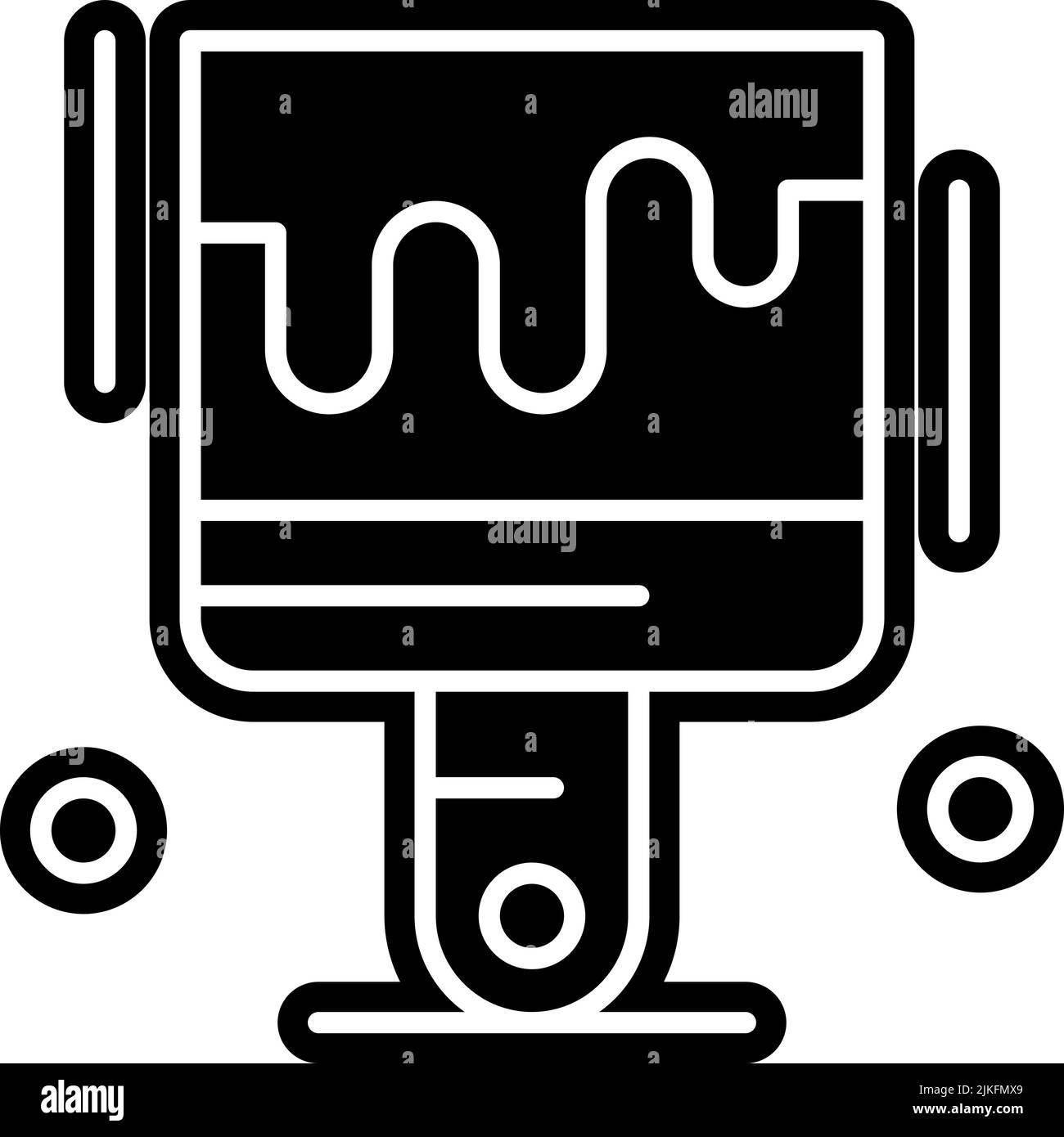 brush icon black vector illustration Stock Vector Image & Art - Alamy