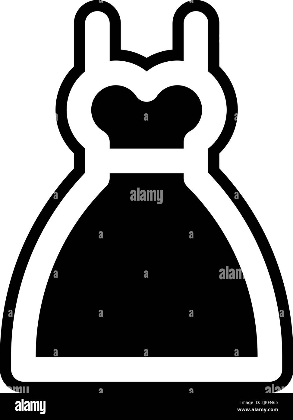 dress icon black vector illustration Stock Vector Image & Art - Alamy