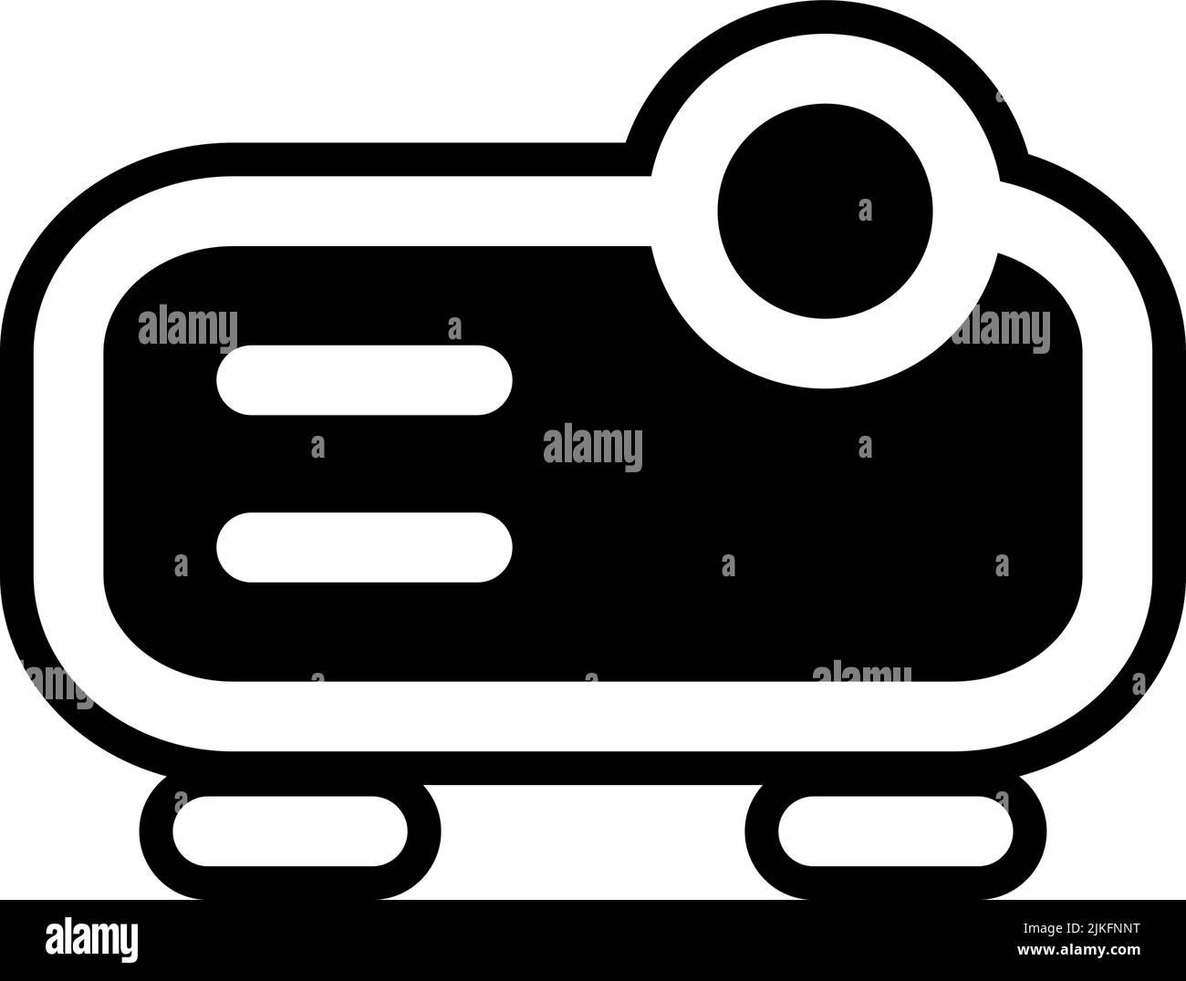 projector icon black vector illustration Stock Vector Image & Art - Alamy