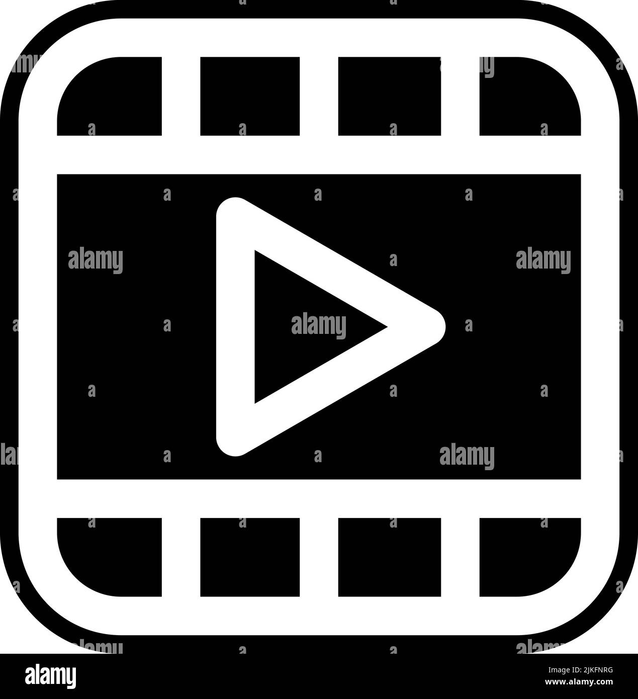 movie icon black vector illustration Stock Vector Image & Art - Alamy