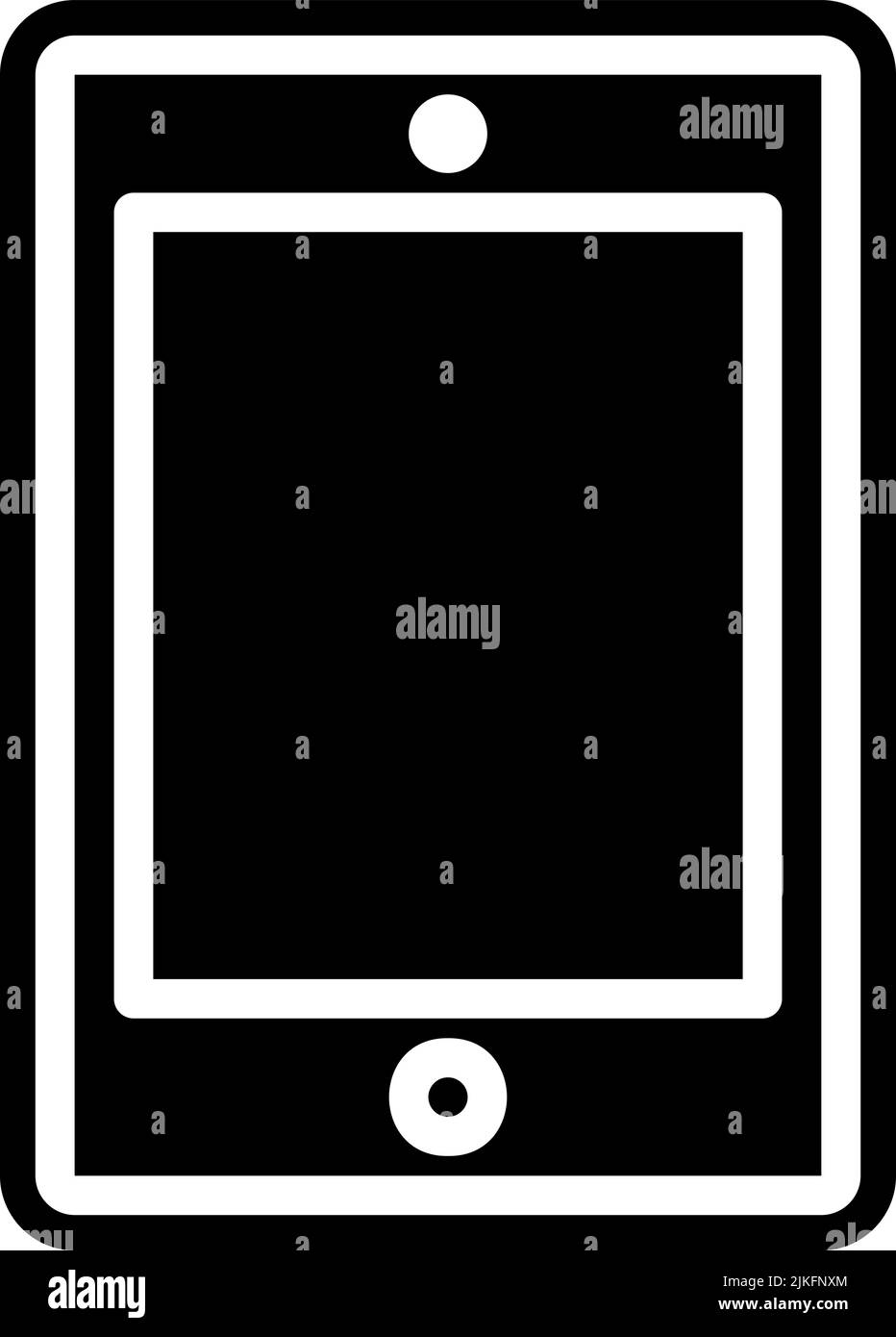 tablet icon black vector illustration Stock Vector Image & Art - Alamy