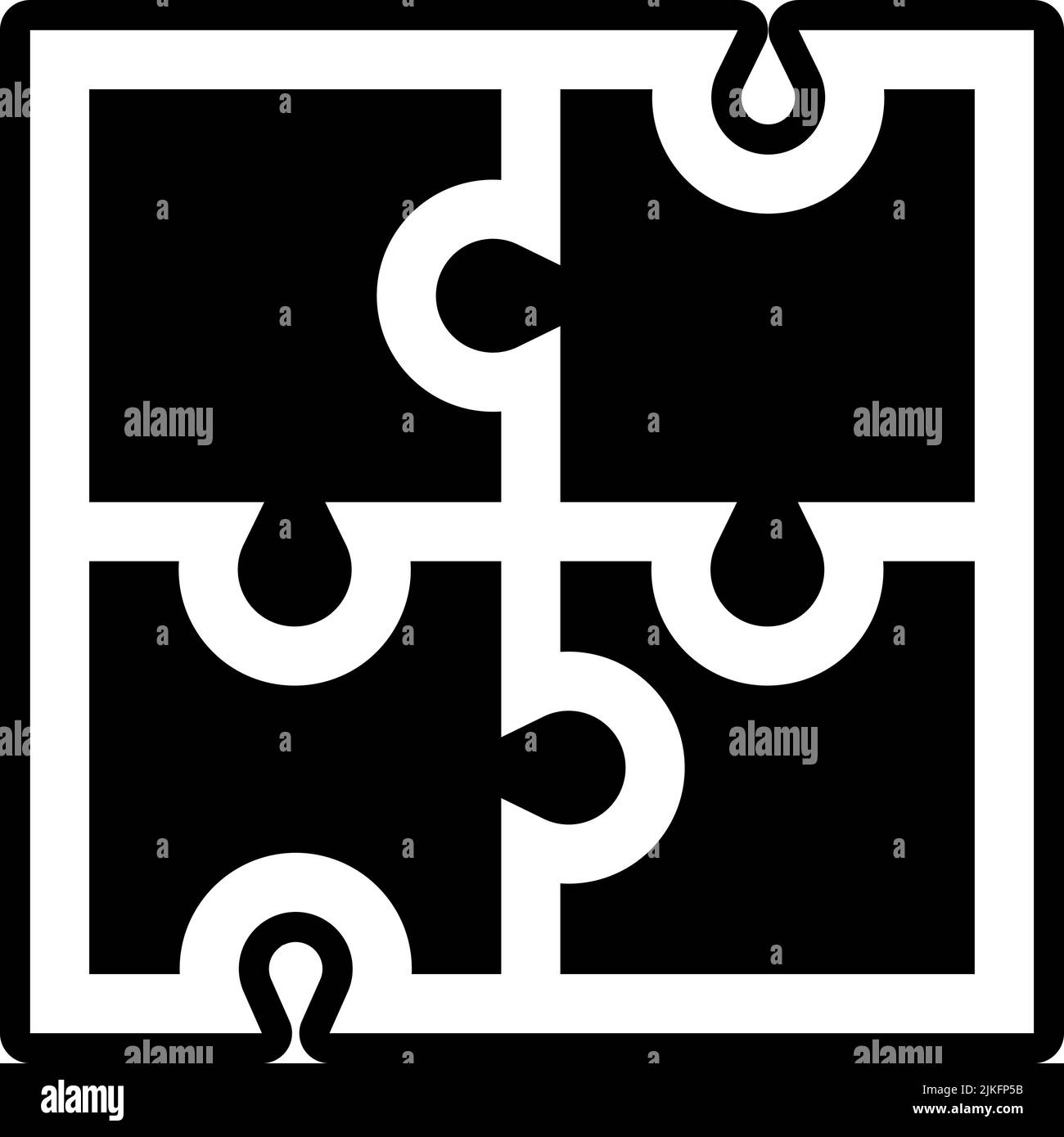 puzzle game icon black vector illustration Stock Vector Image & Art - Alamy