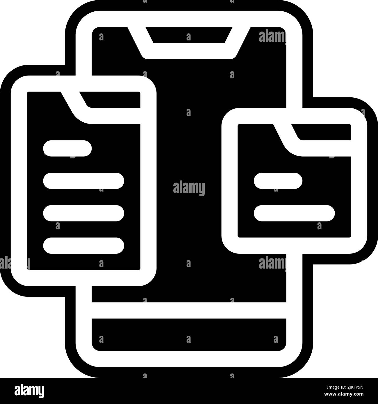 social media icon black vector illustration Stock Vector Image & Art