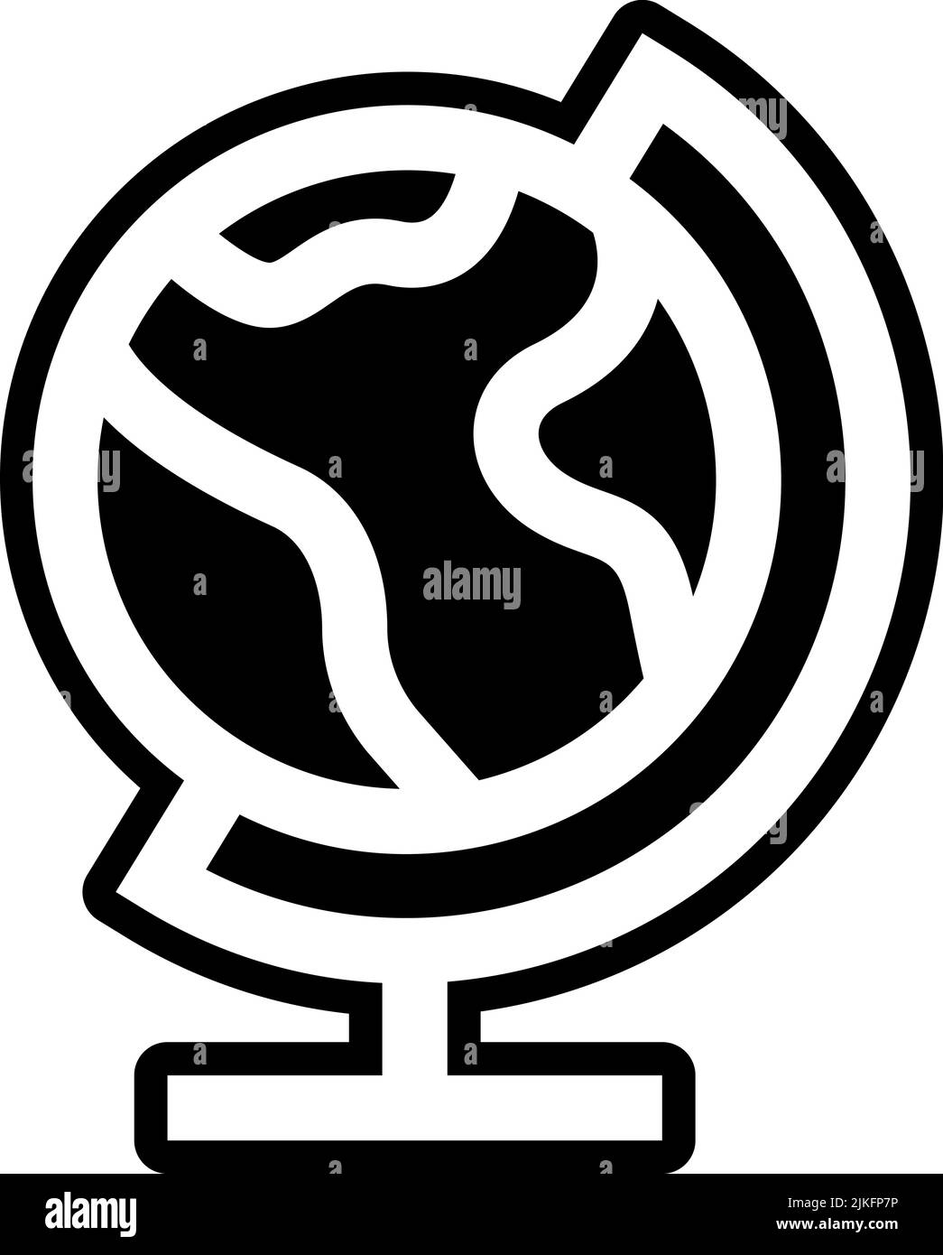 earth icon black vector illustration Stock Vector Image & Art