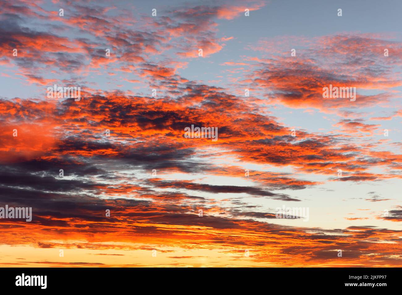 dramatic and beautiful clouds on sky Stock Photo