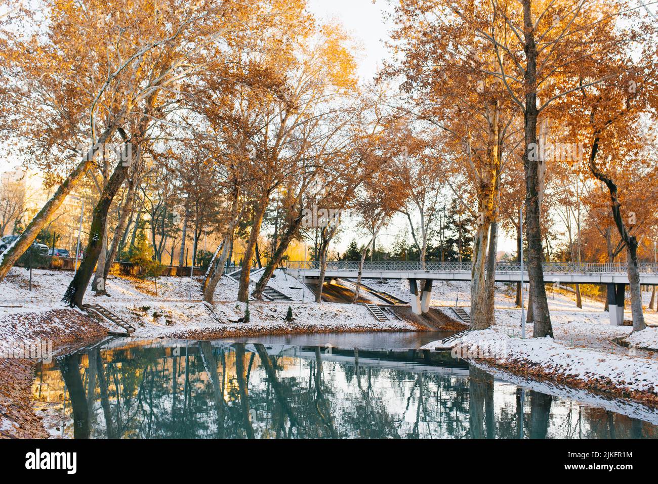 Tashkent, Uzbekistan. December 2020. Arm anchor in the city center in