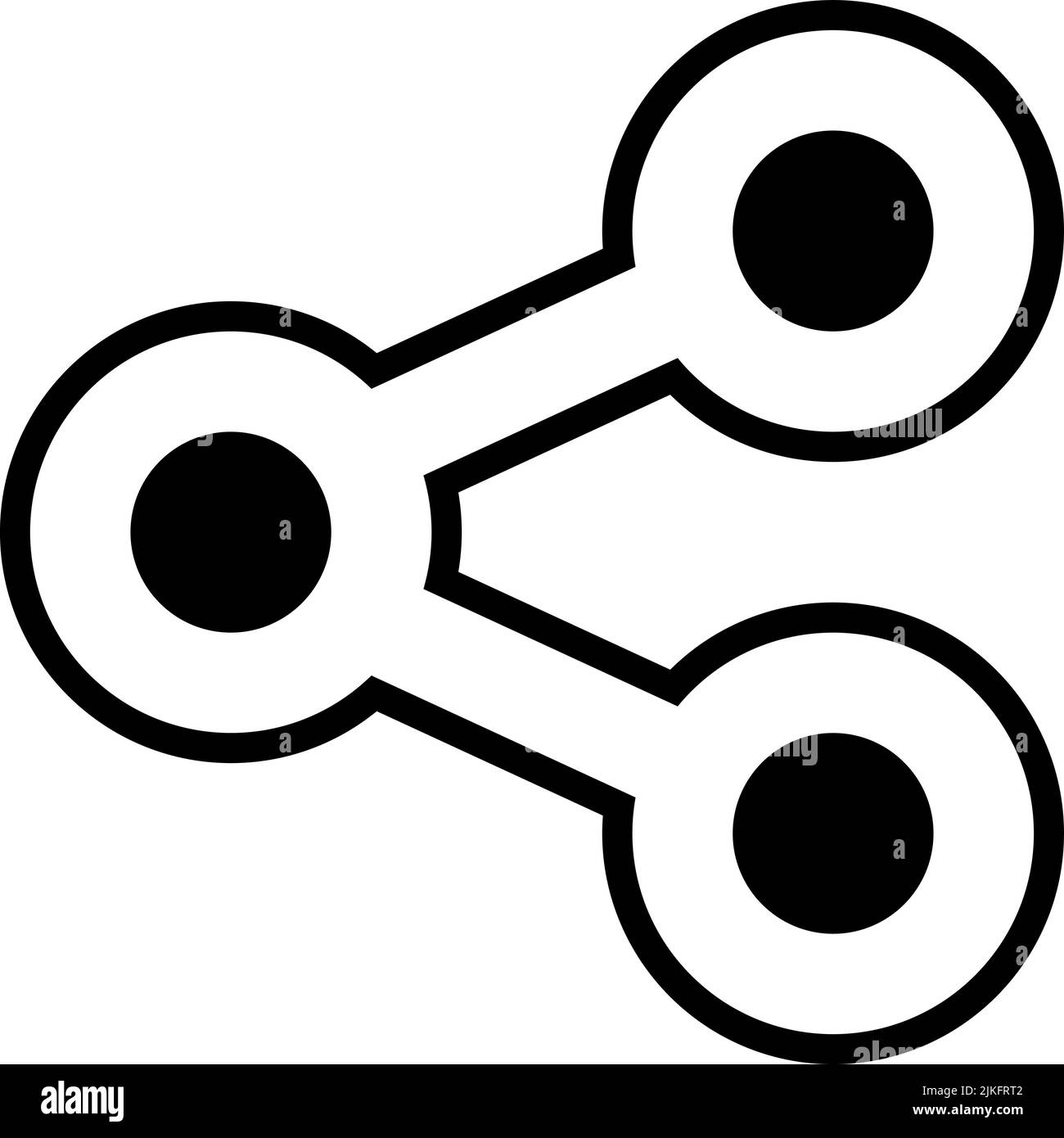 share icon black vector illustration Stock Vector Image & Art - Alamy