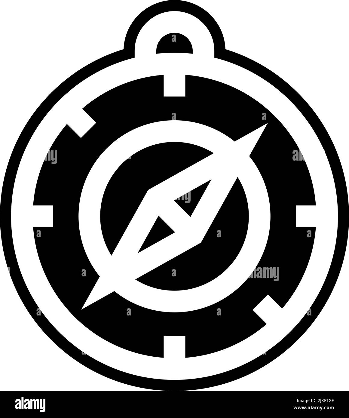 compass icon black vector illustration Stock Vector Image & Art Alamy
