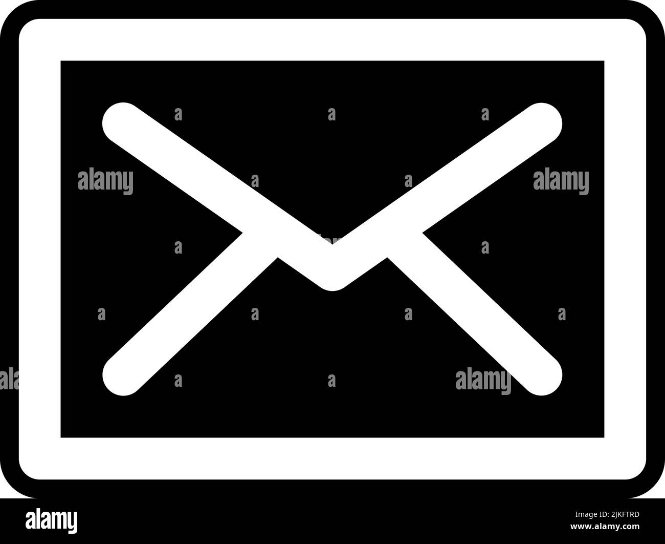 mail icon black vector illustration Stock Vector Image & Art - Alamy