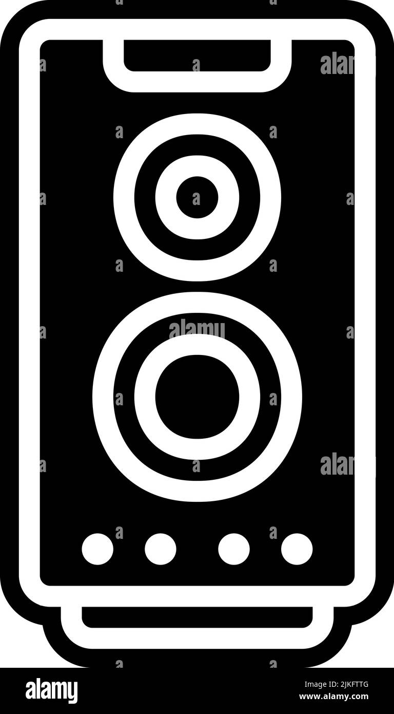 speaker icon black vector illustration Stock Vector Image & Art Alamy