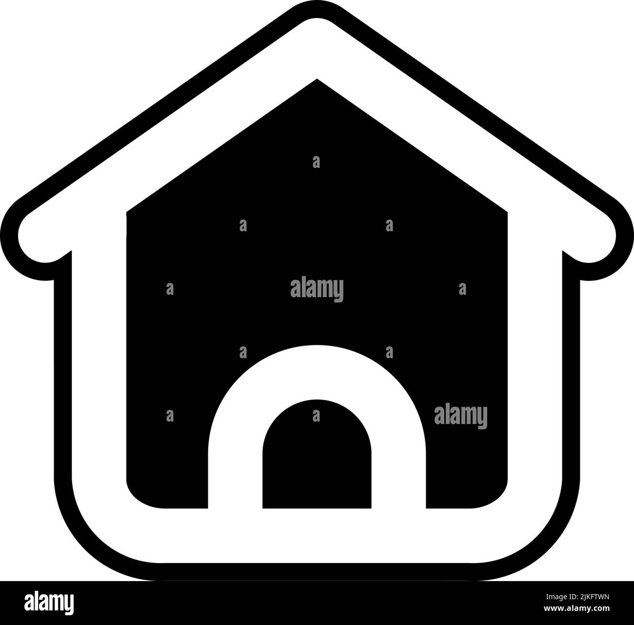 home icon black vector illustration Stock Vector Image & Art - Alamy
