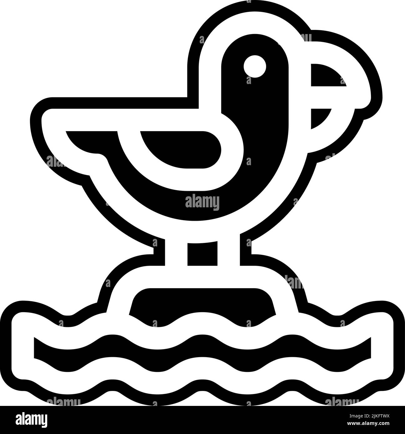 seagull icon black vector illustration Stock Vector Image & Art - Alamy