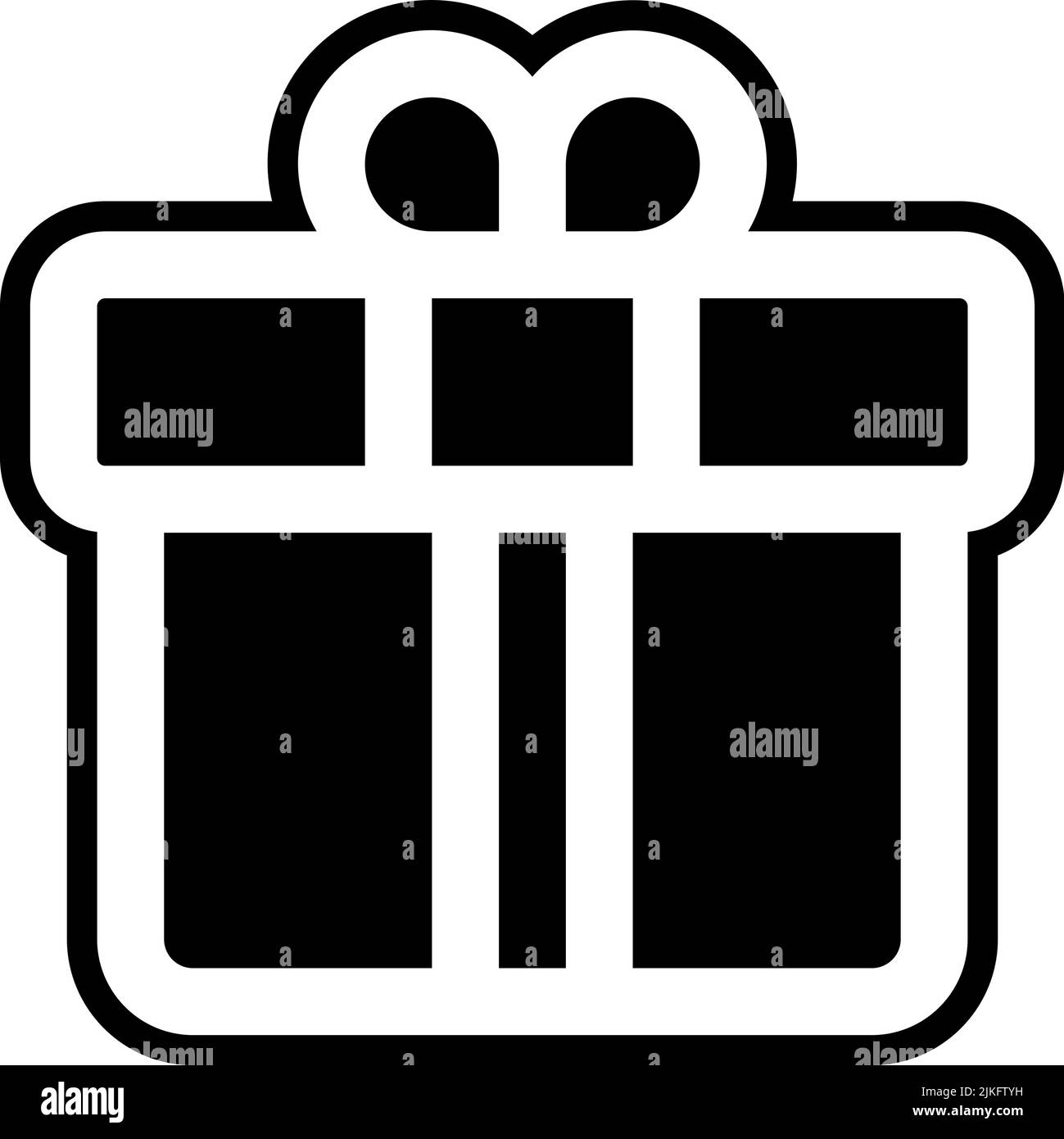 gift icon black vector illustration Stock Vector Image & Art - Alamy