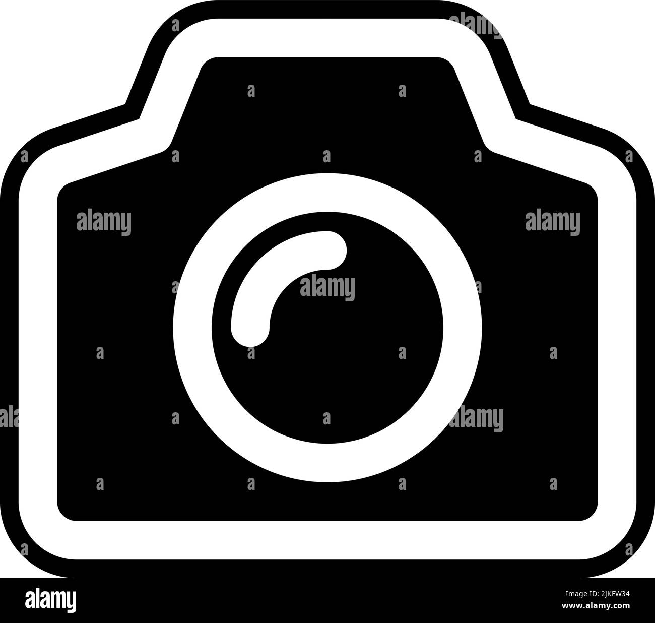 camera icon black vector illustration Stock Vector Image & Art - Alamy