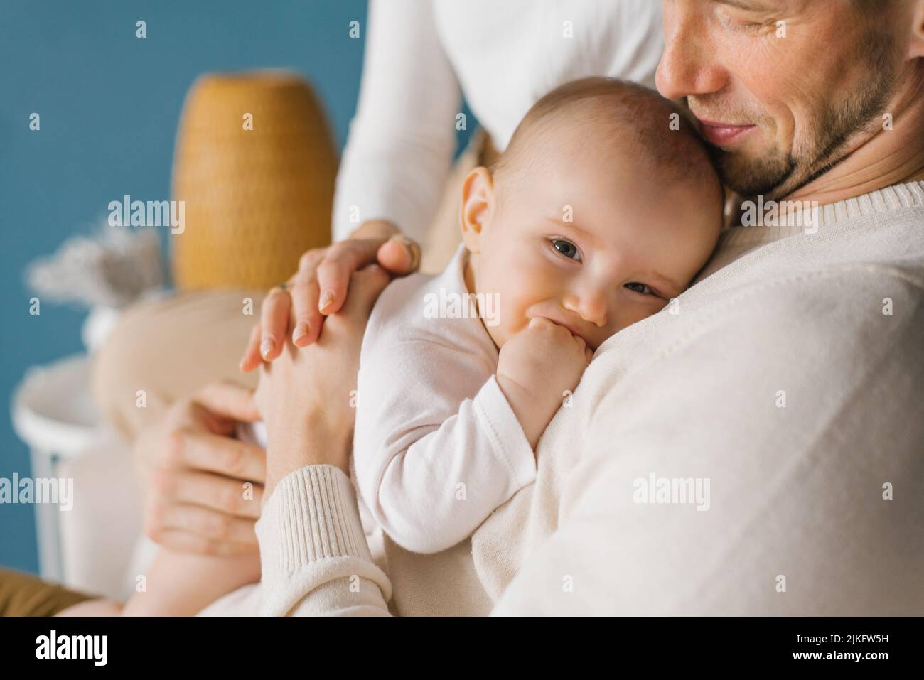 Happy Smiling Baby In Dad S Arms Stock Photo Alamy Happy Smiling Baby In Dad S Arms Stock Photo Alamy
