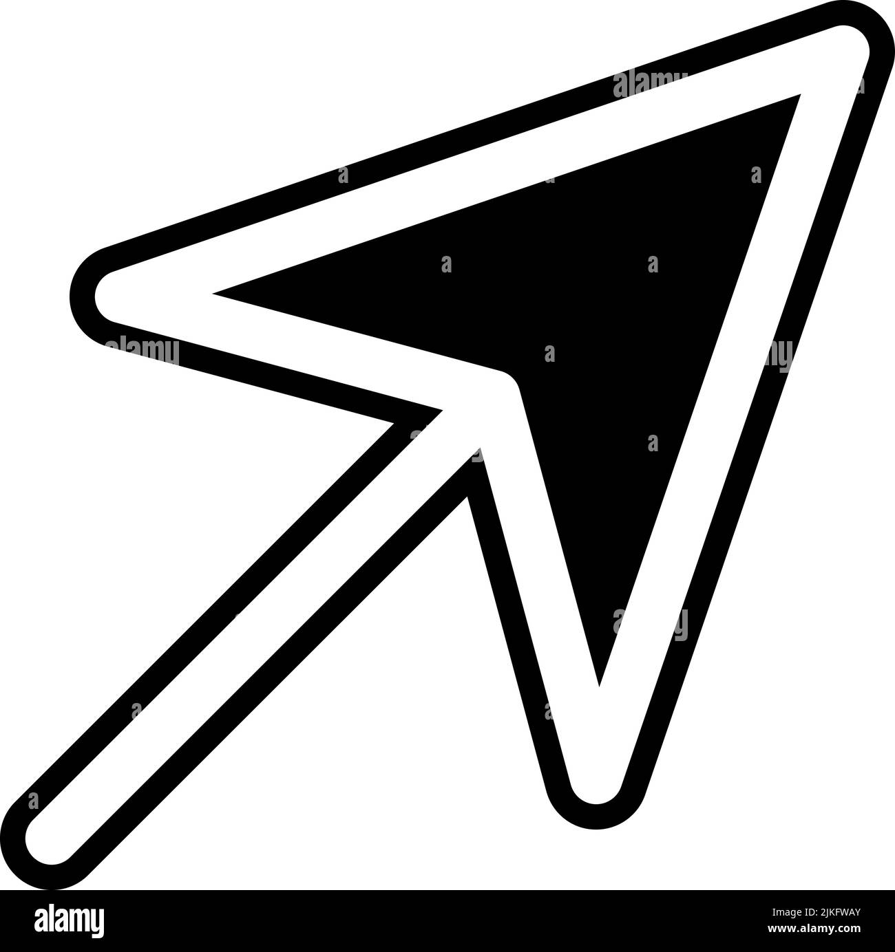 cursor icon black vector illustration Stock Vector Image & Art - Alamy