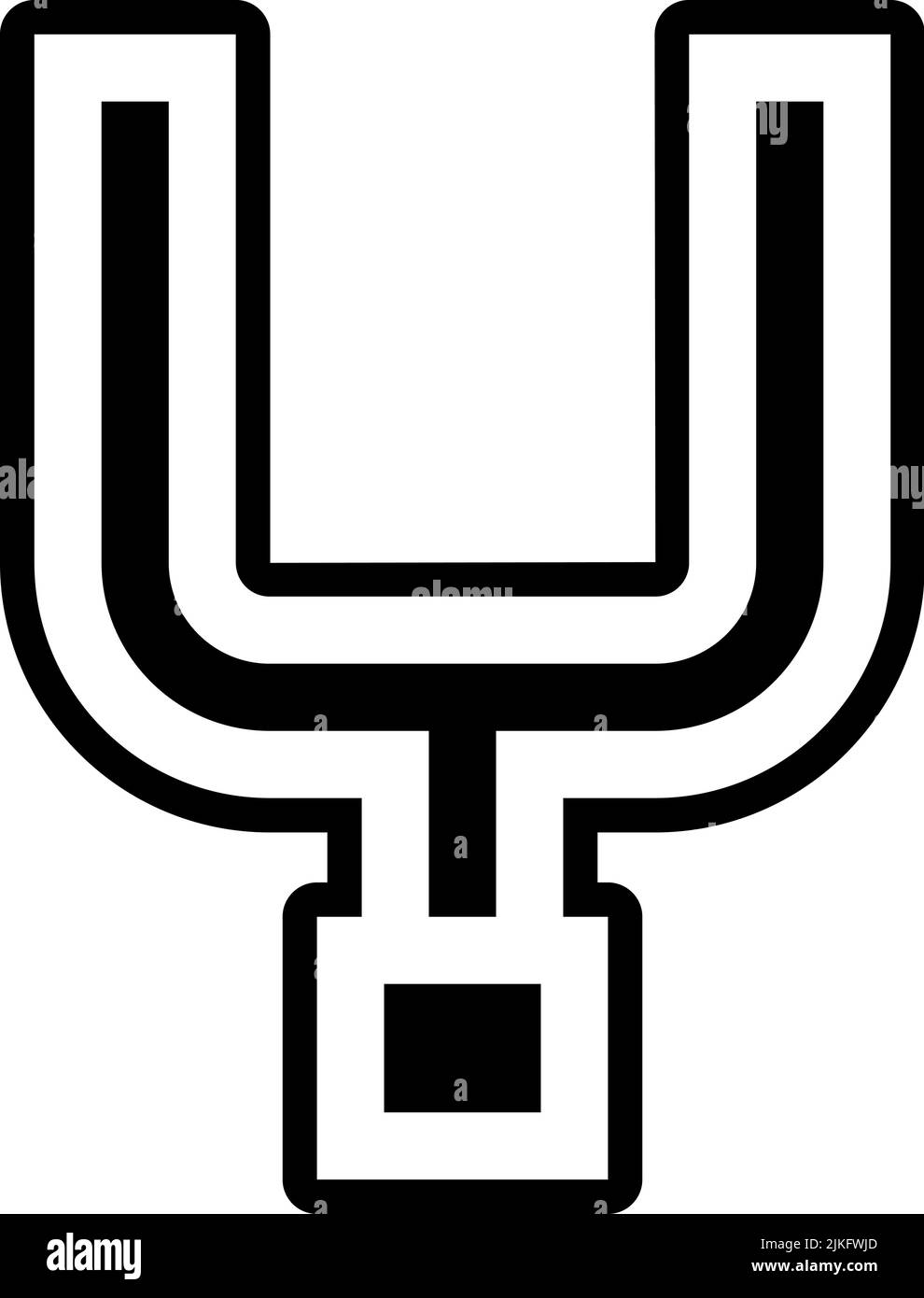 goal post icon black vector illustration Stock Vector Image & Art Alamy