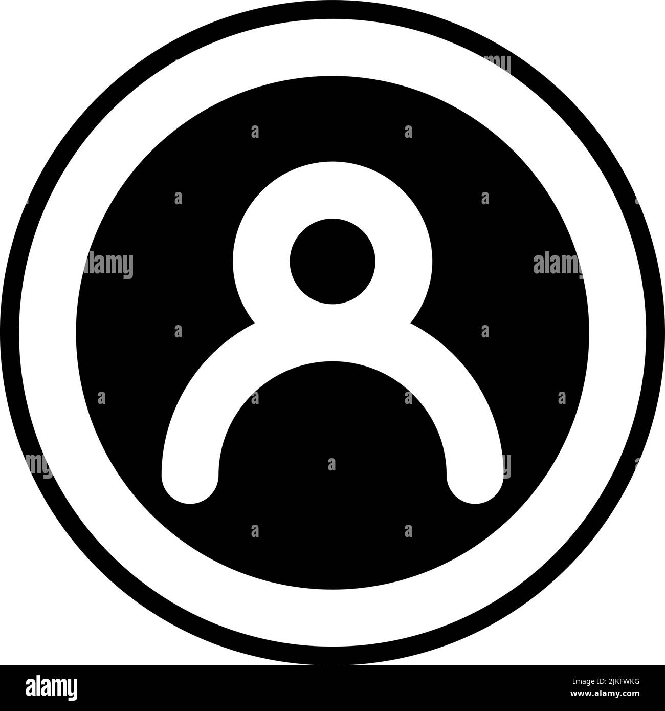 profile icon black vector illustration Stock Vector Image & Art - Alamy