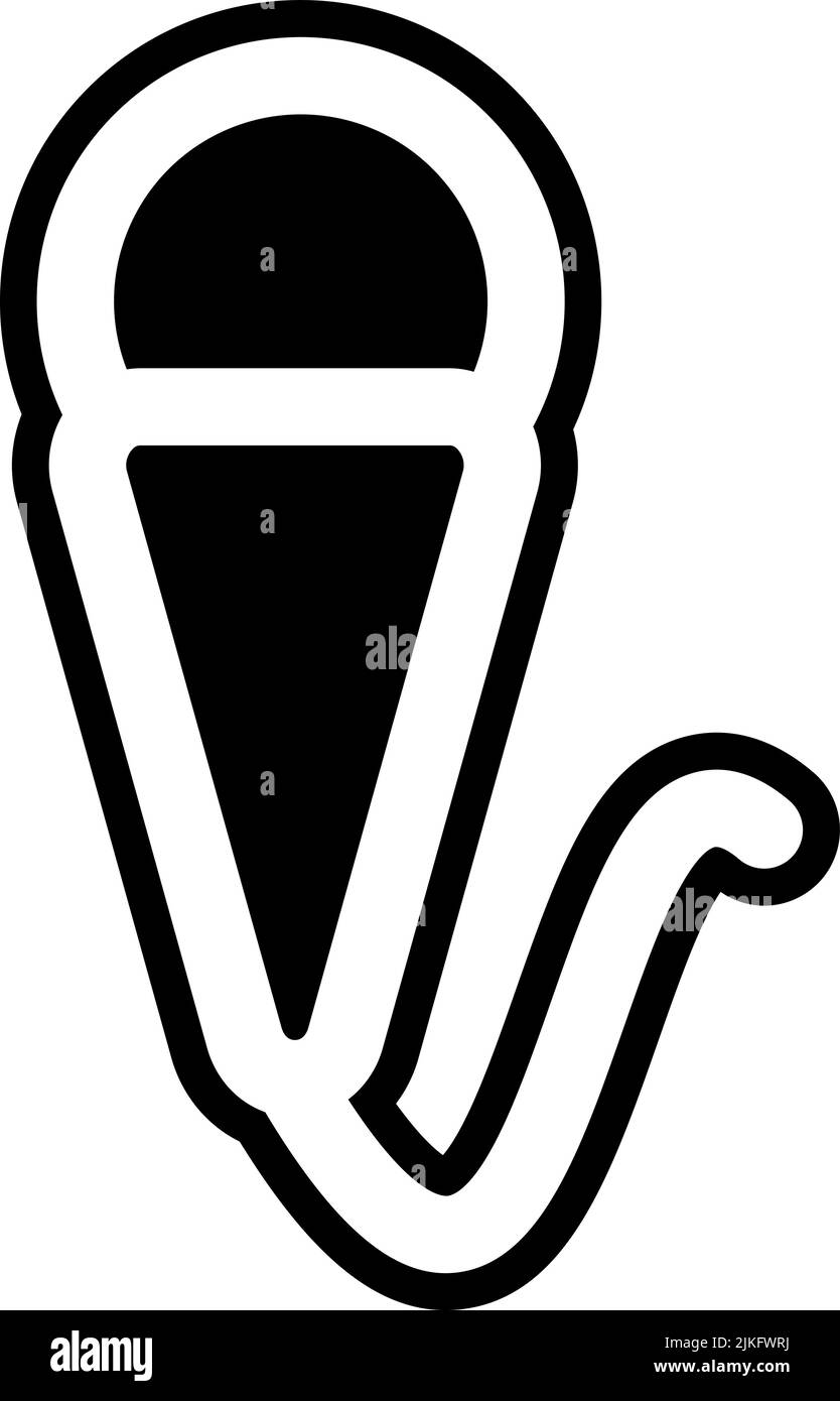 microphone icon black vector illustration Stock Vector Image & Art - Alamy