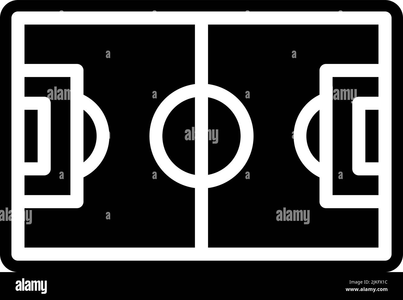football field icon black vector illustration Stock Vector Image & Art ...
