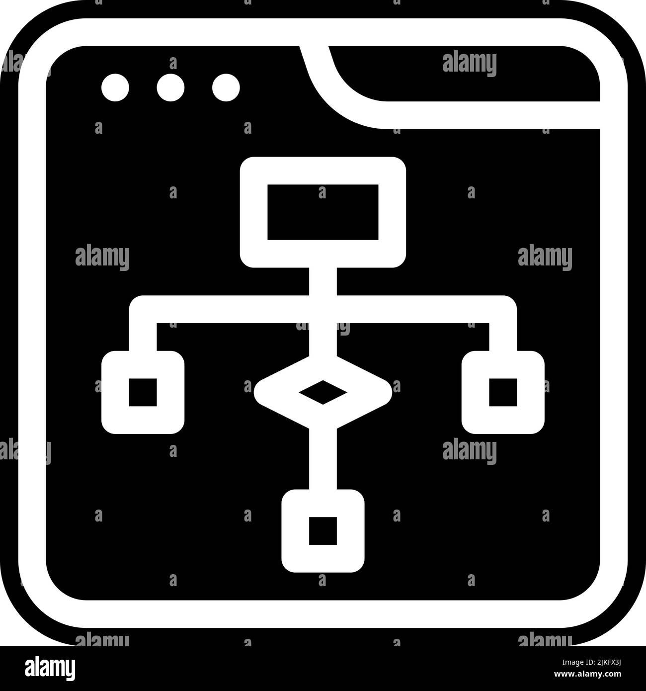 algorithm icon black vector illustration Stock Vector Image & Art - Alamy