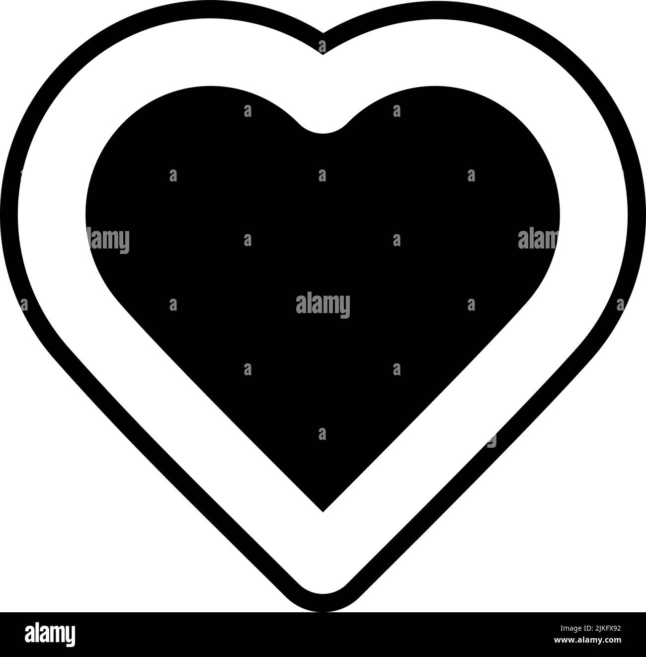 love icon black vector illustration Stock Vector Image & Art - Alamy