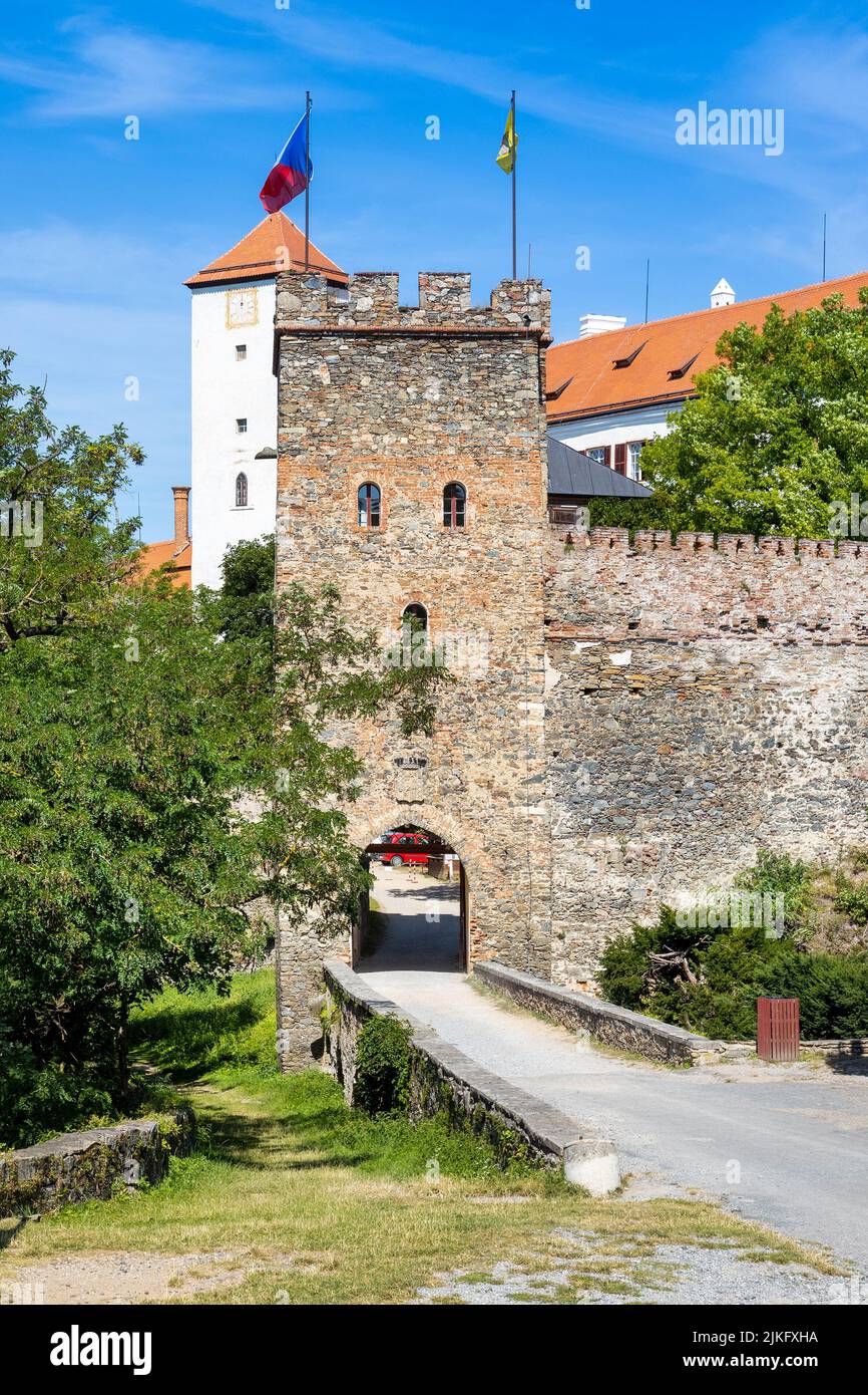 Hrad Bítov, NP Podyjí,  Jihomoravský kraj, Ceska republika / Bitov castle, river Dyje region,  South Moravia, Czech republic Stock Photo