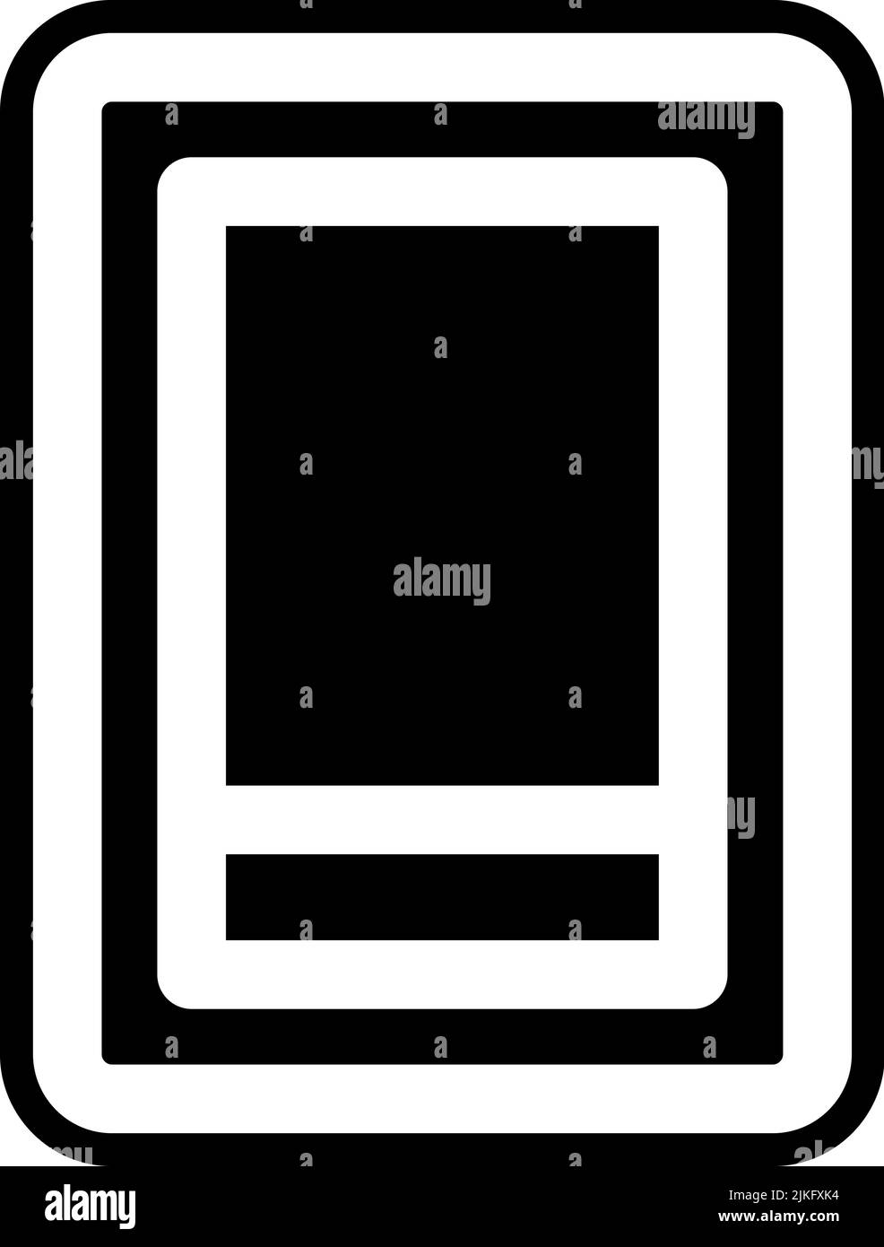 smartphone icon black vector illustration Stock Vector Image & Art - Alamy