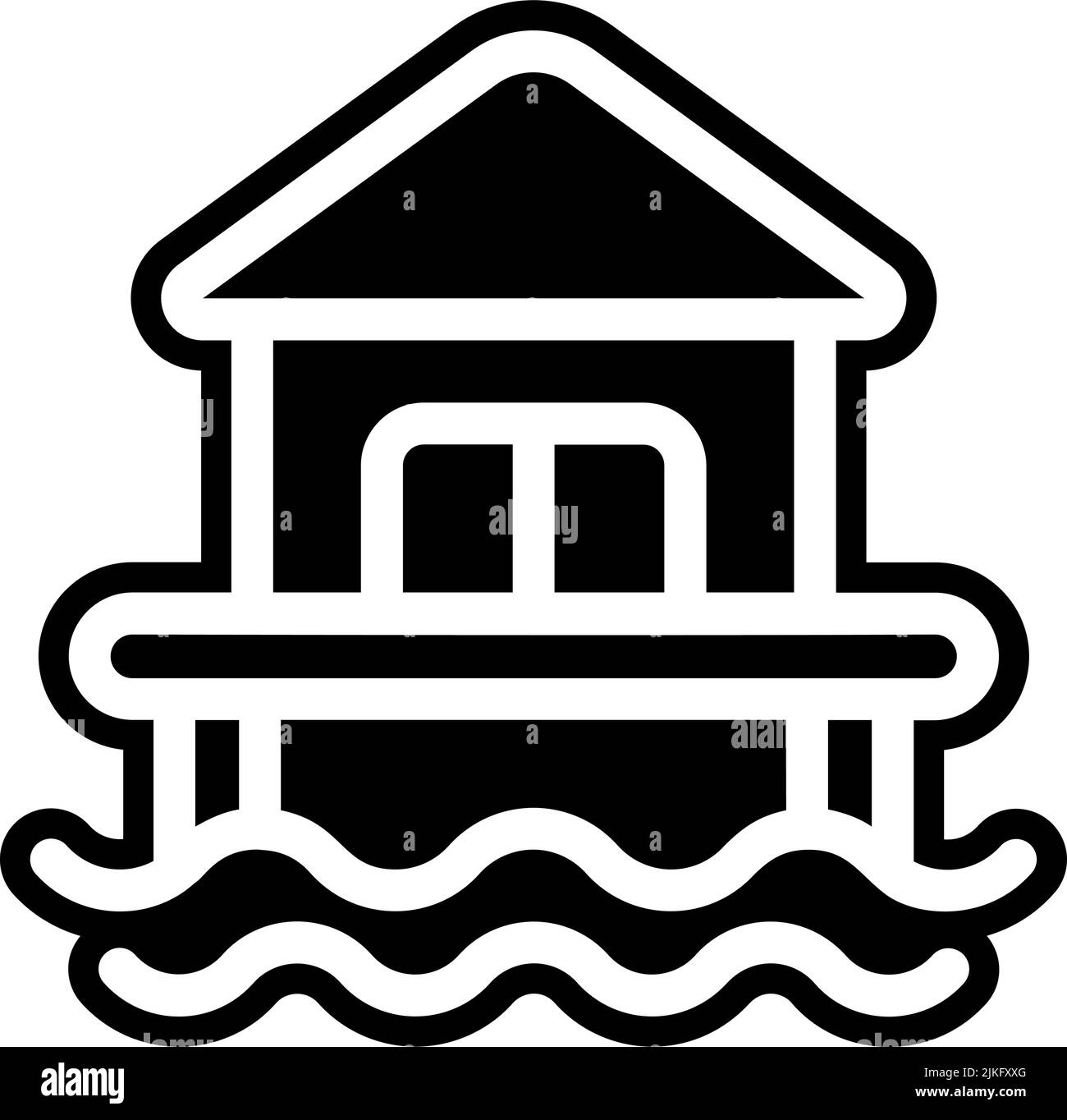 house icon black vector illustration Stock Vector Image & Art - Alamy
