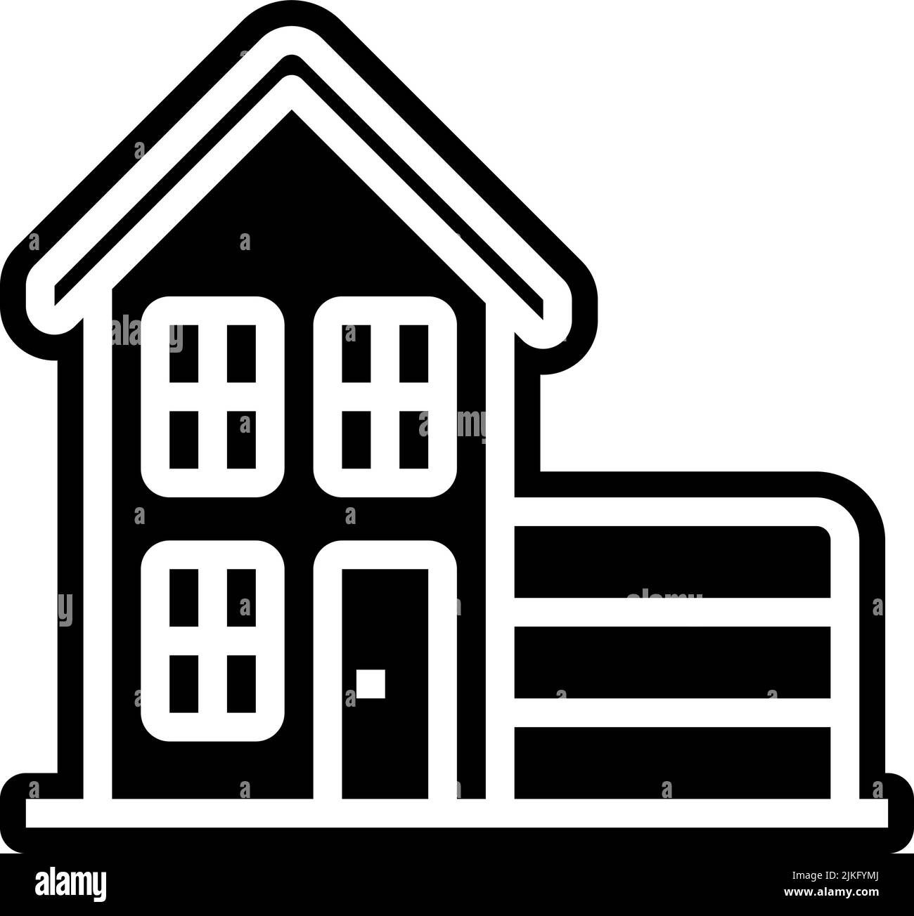 house icon black vector illustration Stock Vector Image & Art - Alamy