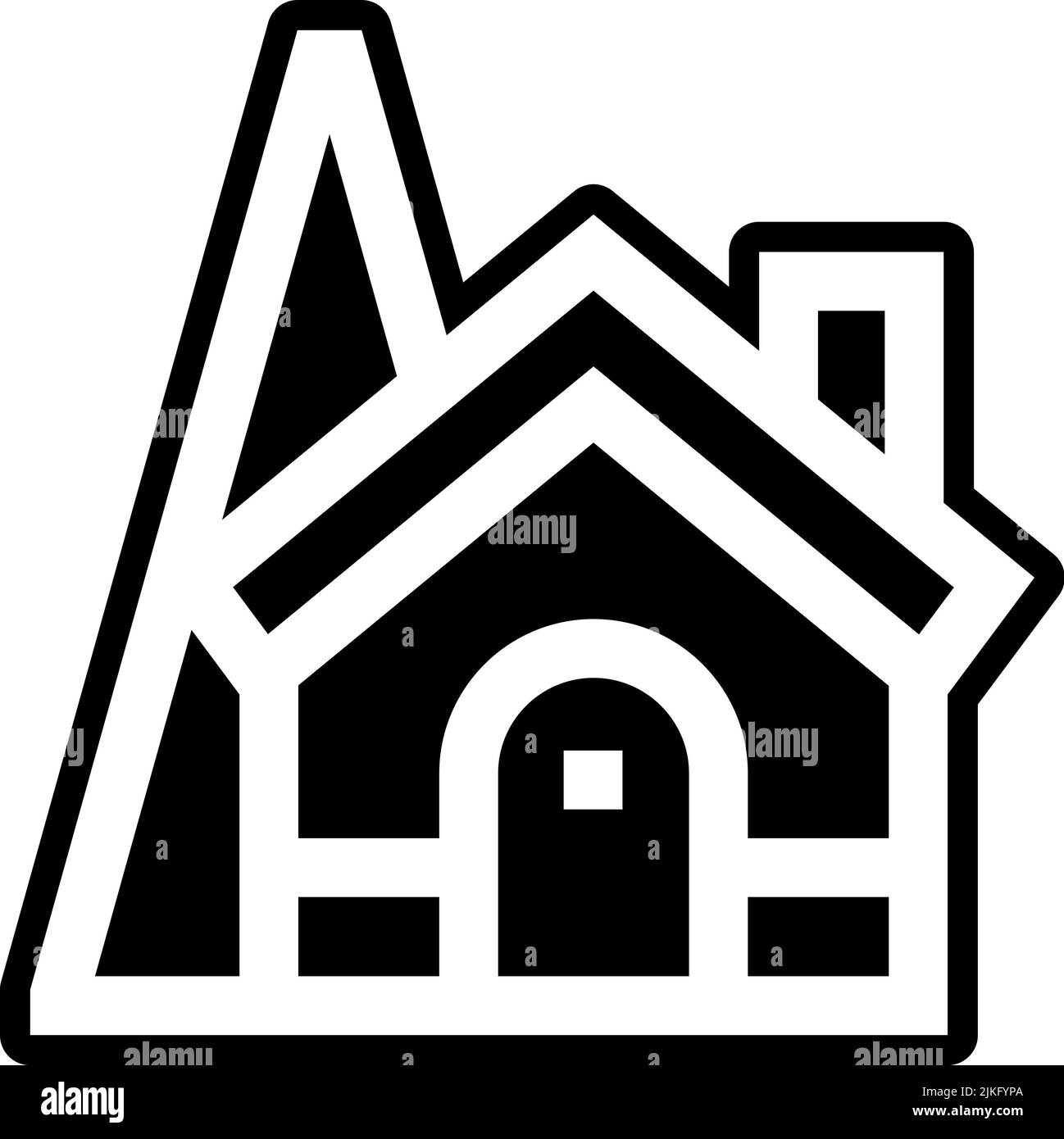 house icon black vector illustration Stock Vector Image & Art - Alamy