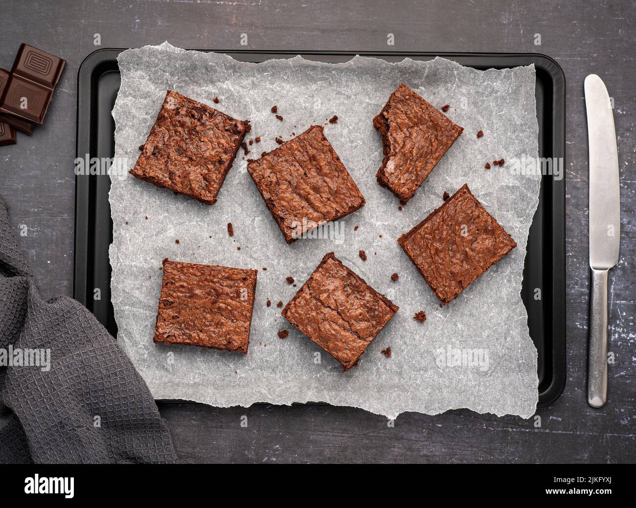 Food photography of brownie, dessert, baking, pastry Stock Photo Alamy