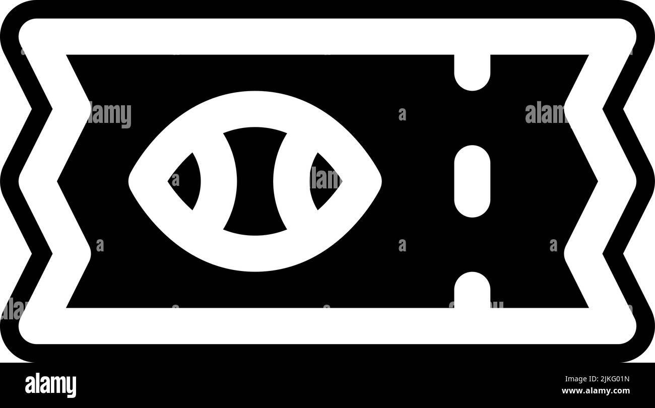 ticket icon black vector illustration Stock Vector Image & Art - Alamy