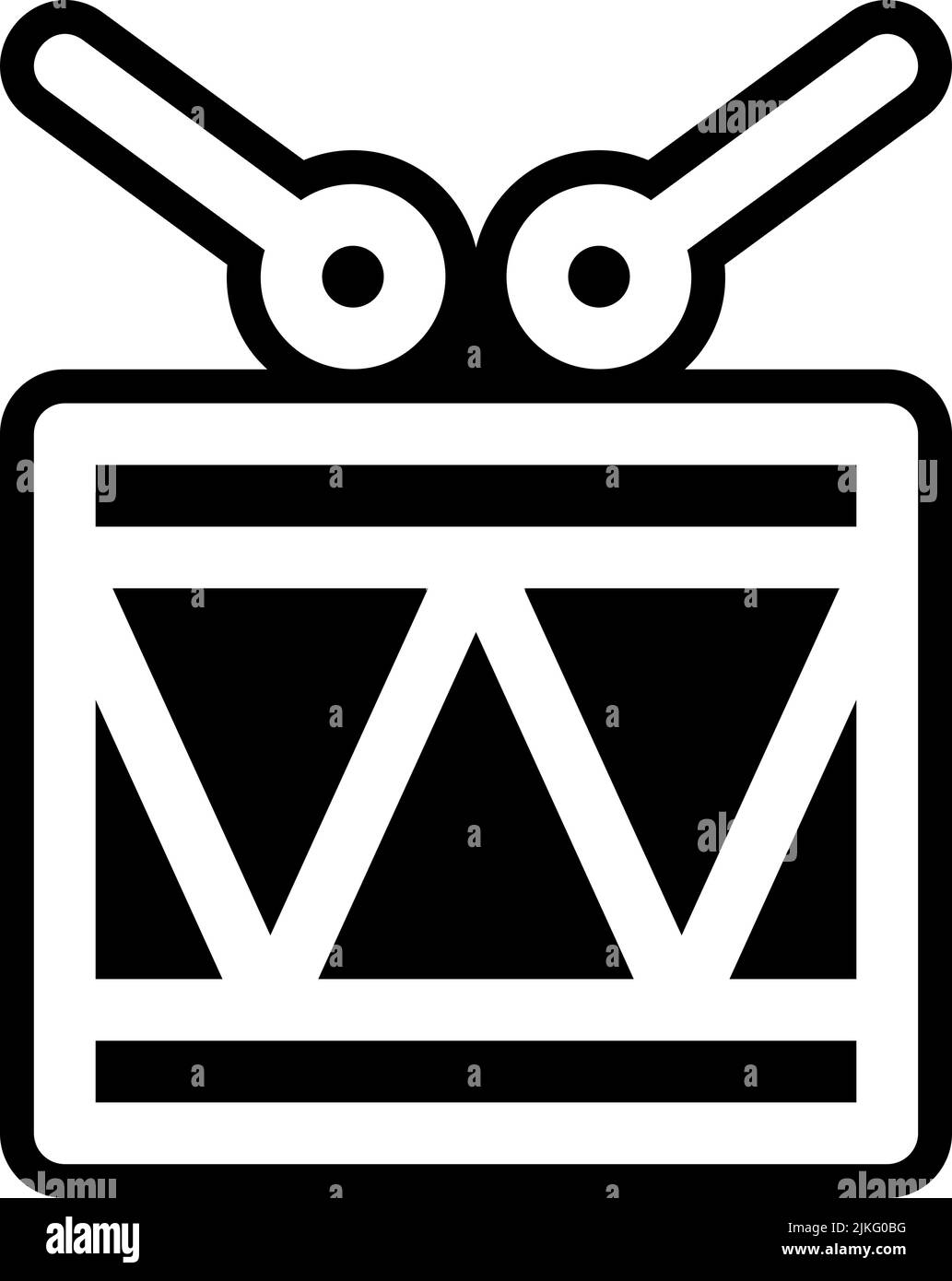 drumstick icon black vector illustration. Stock Vector