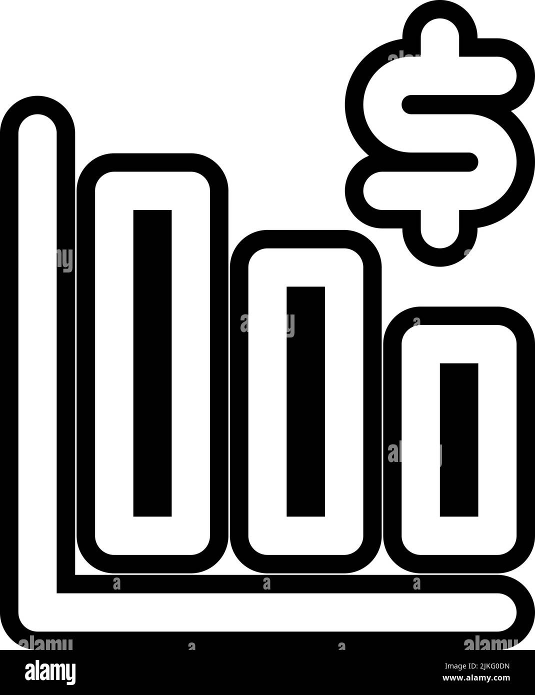 graph bar icon black vector illustration Stock Vector Image & Art - Alamy