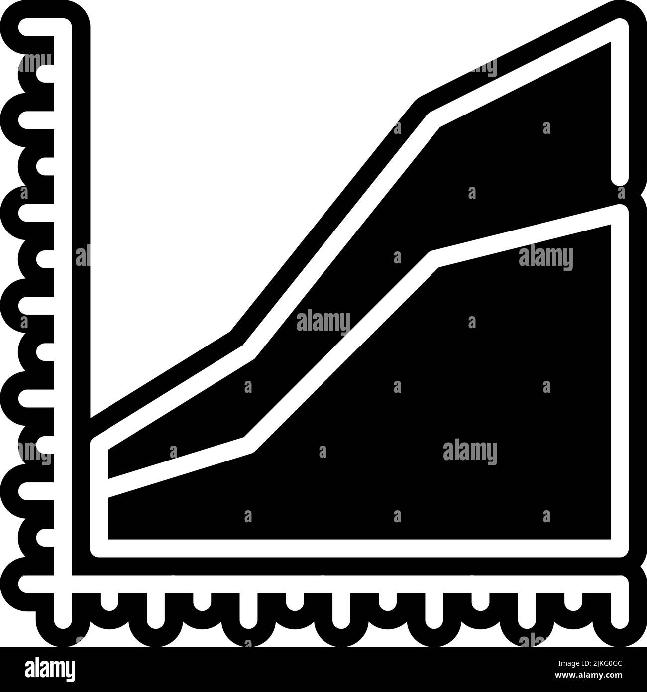 area chart icon black vector illustration Stock Vector Image & Art Alamy