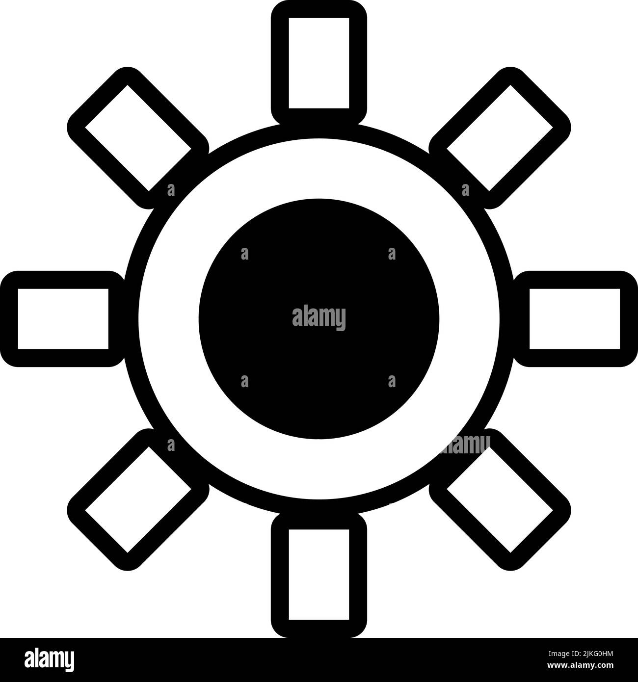 sun icon black vector illustration Stock Vector Image & Art - Alamy