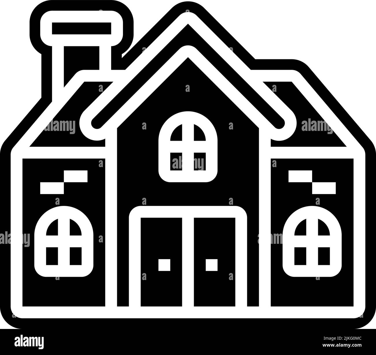 house icon black vector illustration Stock Vector Image & Art - Alamy