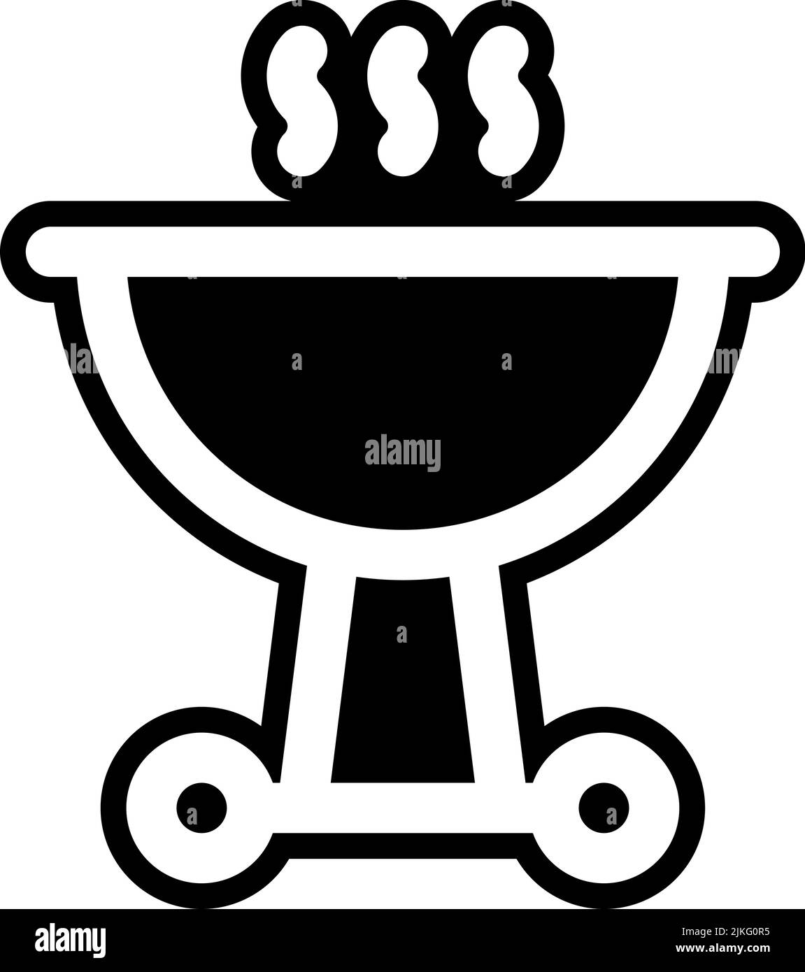 bbq icon black vector illustration Stock Vector Image & Art - Alamy