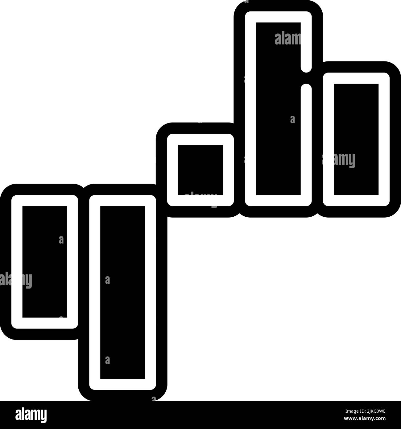 bar chart icon black vector illustration Stock Vector Image & Art - Alamy