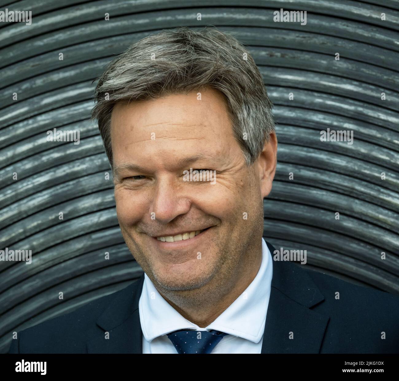 16.06.2022, Germany, Bremen, Bremen - Federal Minister for Economic Affairs and Climate Protection and Vice Chancellor Robert Habeck (Buendnis 90/The Stock Photo